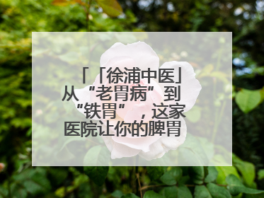 「徐浦中医」从“老胃病”到“铁胃”，这家医院让你的脾胃“回春”有方