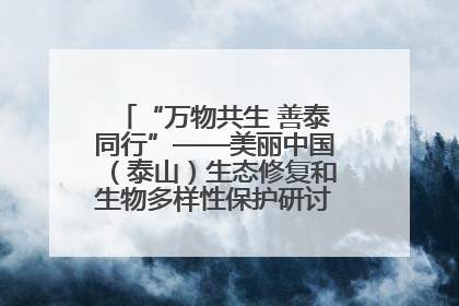 “万物共生 善泰同行”——美丽中国（泰山）生态修复和生物多样性保护研讨会成功举办
