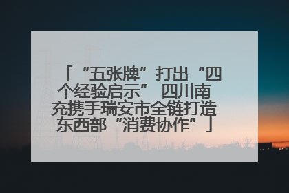 “五张牌”打出“四个经验启示” 四川南充携手瑞安市全链打造东西部“消费协作”