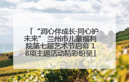 “润心伴成长·同心护未来” 兰州市儿童福利院第七届艺术节启幕 18项主题活动精彩纷呈