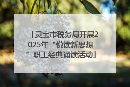 灵宝市税务局开展2025年“悦读新思想”职工经典诵读活动