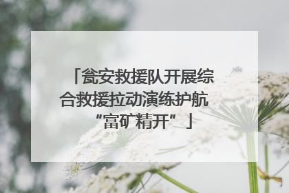 瓮安救援队开展综合救援拉动演练护航“富矿精开”