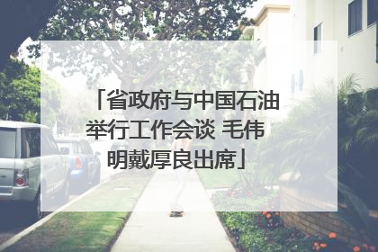 省政府与中国石油举行工作会谈 毛伟明戴厚良出席