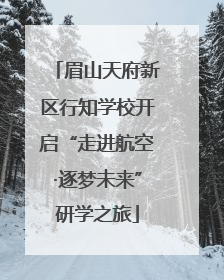 眉山天府新区行知学校开启“走进航空·逐梦未来”研学之旅