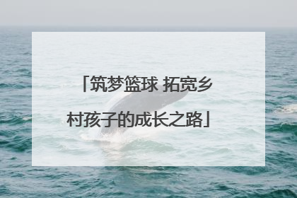 筑梦篮球 拓宽乡村孩子的成长之路