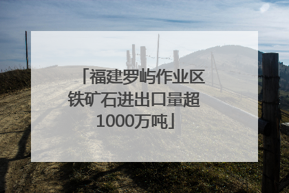福建罗屿作业区铁矿石进出口量超1000万吨