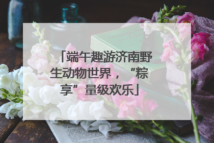 端午趣游济南野生动物世界，“粽享”量级欢乐