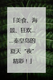美食、海景、狂欢……秦皇岛的夏天“夜”精彩！