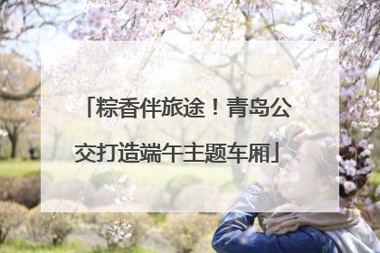 粽香伴旅途！青岛公交打造端午主题车厢