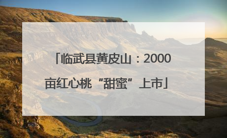 临武县黄皮山：2000亩红心桃“甜蜜”上市