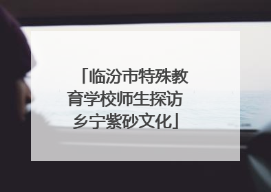 临汾市特殊教育学校师生探访乡宁紫砂文化