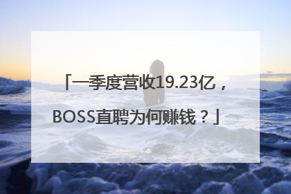一季度营收19.23亿，BOSS直聘为何赚钱？