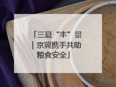 三夏“丰”景｜京冀携手共助粮食安全