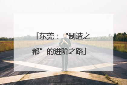 东莞：“制造之都”的进阶之路