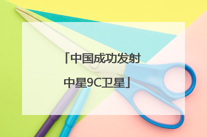 中国成功发射中星9C卫星