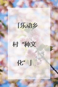乐动乡村“种文化”