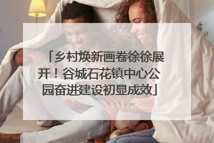 乡村焕新画卷徐徐展开！谷城石花镇中心公园奋进建设初显成效