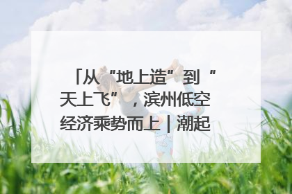 从“地上造”到“天上飞”，滨州低空经济乘势而上｜潮起渤海・网聚黄蓝
