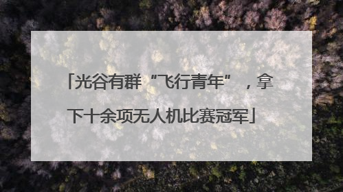 光谷有群“飞行青年”，拿下十余项无人机比赛冠军