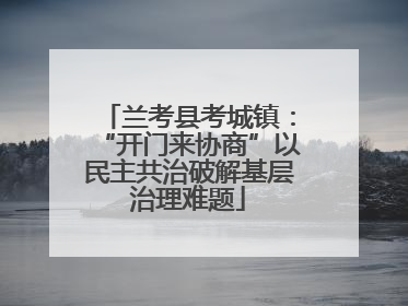 兰考县考城镇：“开门来协商”以民主共治破解基层治理难题