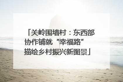 关岭围墙村：东西部协作铺就“幸福路” 描绘乡村振兴新图景