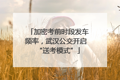 加密考前时段发车频率，武汉公交开启“送考模式”
