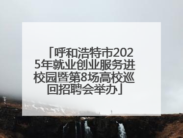 呼和浩特市2025年就业创业服务进校园暨第8场高校巡回招聘会举办