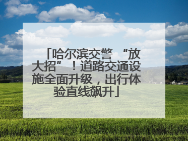 哈尔滨交警 “放大招”！道路交通设施全面升级，出行体验直线飙升