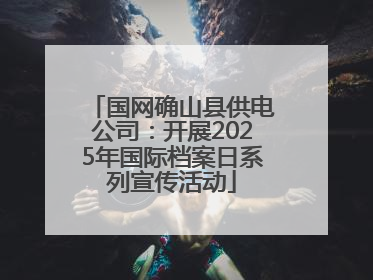 国网确山县供电公司：开展2025年国际档案日系列宣传活动