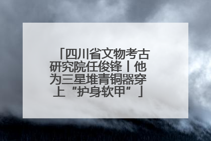 四川省文物考古研究院任俊锋丨他为三星堆青铜器穿上“护身软甲”