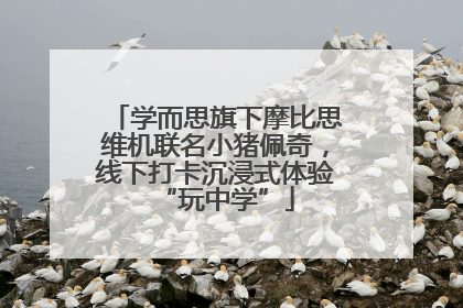 学而思旗下摩比思维机联名小猪佩奇，线下打卡沉浸式体验“玩中学”