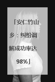 安仁竹山乡：纠纷调解成功率达98%