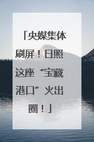 央媒集体刷屏！日照这座“宝藏港口”火出圈！