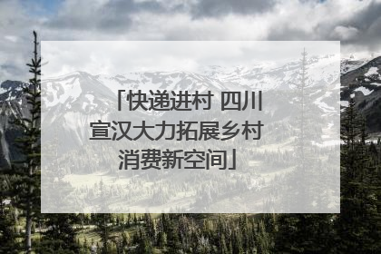 快递进村 四川宣汉大力拓展乡村消费新空间