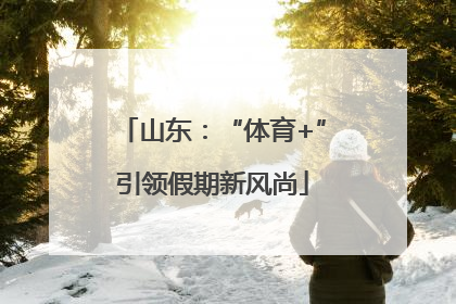 山东：“体育+”引领假期新风尚