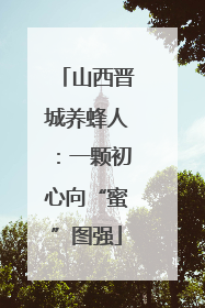 山西晋城养蜂人：一颗初心向“蜜”图强