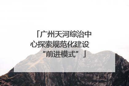 广州天河综治中心探索规范化建设“前进模式”