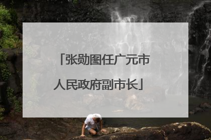张勋图任广元市人民政府副市长