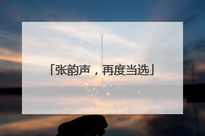 张韵声，再度当选