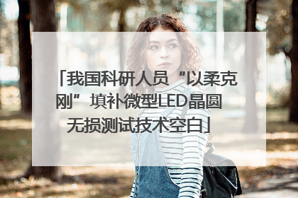 我国科研人员“以柔克刚”填补微型LED晶圆无损测试技术空白