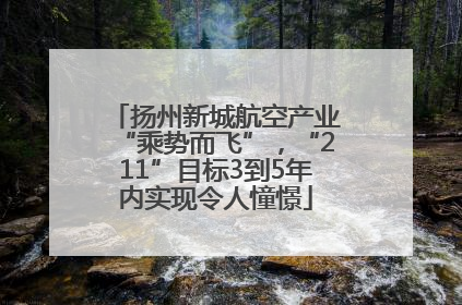 扬州新城航空产业“乘势而飞”，“211”目标3到5年内实现令人憧憬