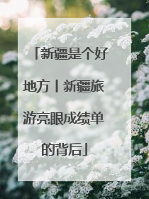 新疆是个好地方丨新疆旅游亮眼成绩单的背后
