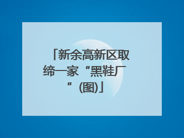 新余高新区取缔一家“黑鞋厂”(图)