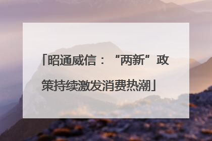 昭通威信：“两新”政策持续激发消费热潮