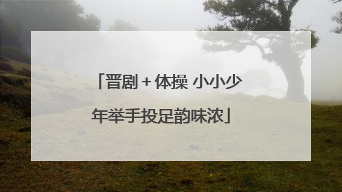 晋剧＋体操 小小少年举手投足韵味浓