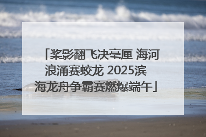 桨影翻飞决毫厘 海河浪涌赛蛟龙 2025滨海龙舟争霸赛燃爆端午