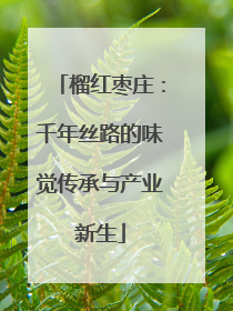 榴红枣庄：千年丝路的味觉传承与产业新生