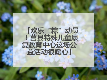 欢乐“粽”动员！莒县特殊儿童康复教育中心这场公益活动很暖心