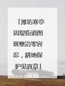 潍坊寒亭固堤街道图斑整治零容忍，耕地保护见真章
