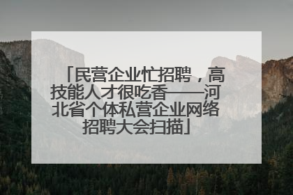 民营企业忙招聘，高技能人才很吃香——河北省个体私营企业网络招聘大会扫描